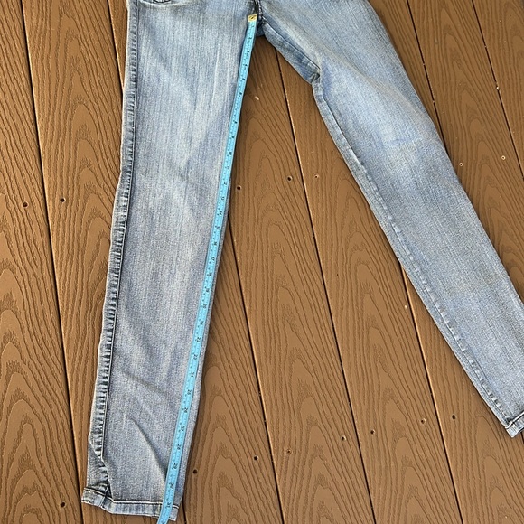 LOi wide waist button/zip skinny jeans made in Columbia SZ 10/Juniors 5 USA - Picture 12 of 14